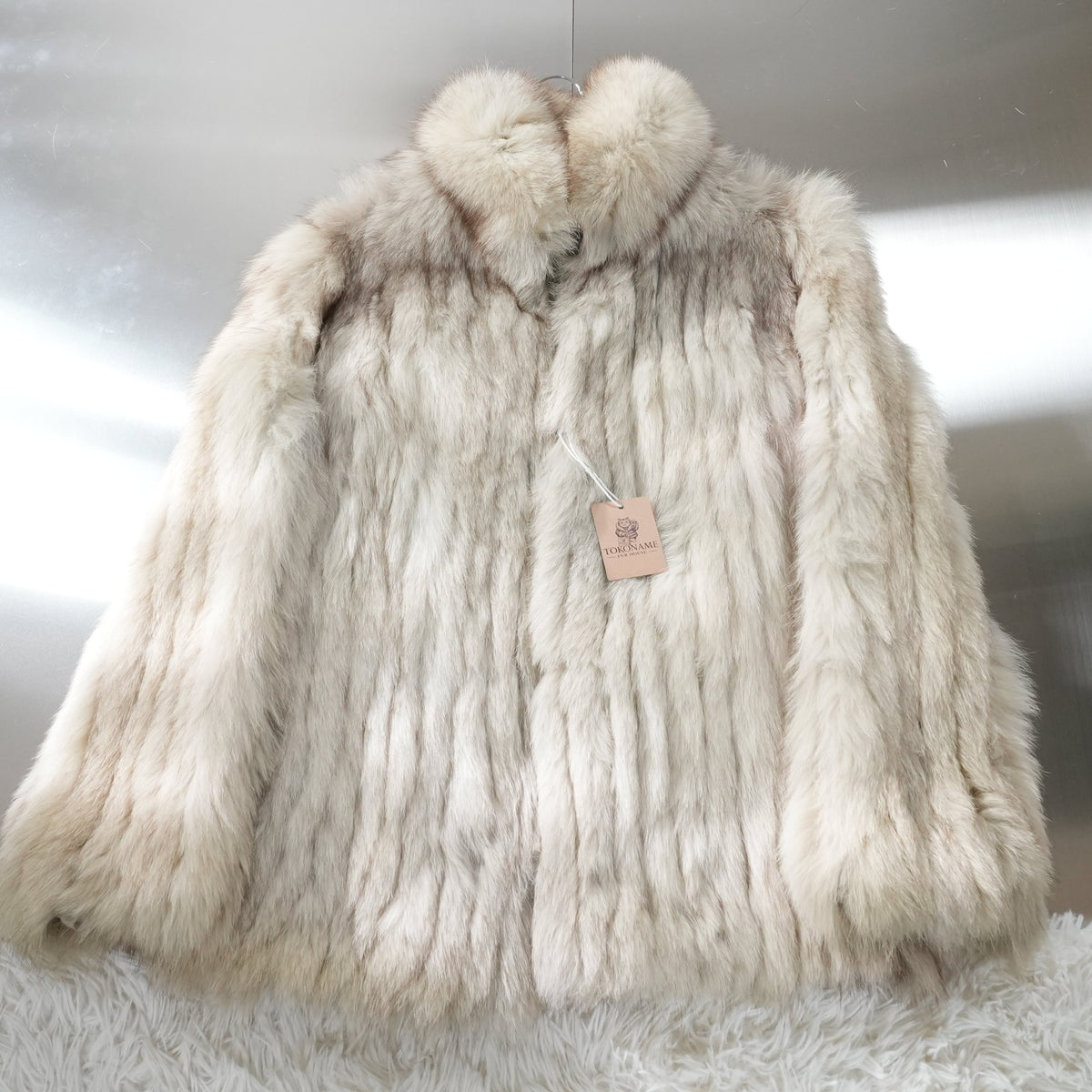 Blue Fox Fur Coat - Genuine Vintage Fur From Japan