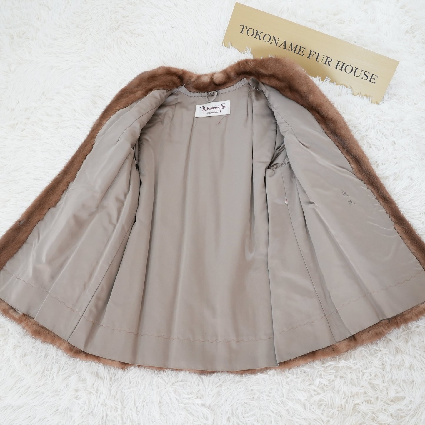 Demi Buff Mink Jacket Genuine Vintage Fur Japan