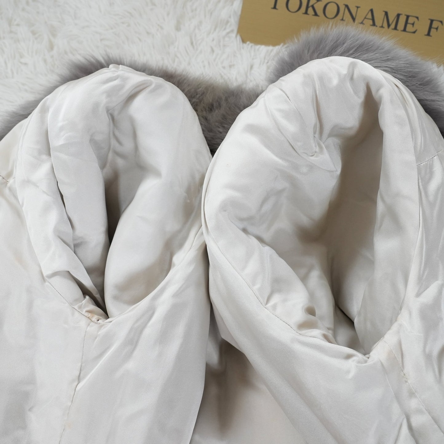 Gray Dyed Fox Fur Coat - Genuine Vintage Fur From Japan