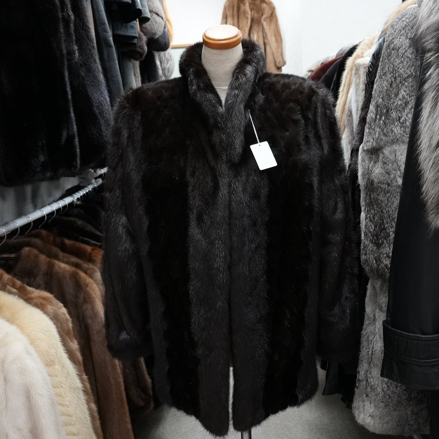 Dark Mink Jacket - Genuine Vintage Fur From Japan