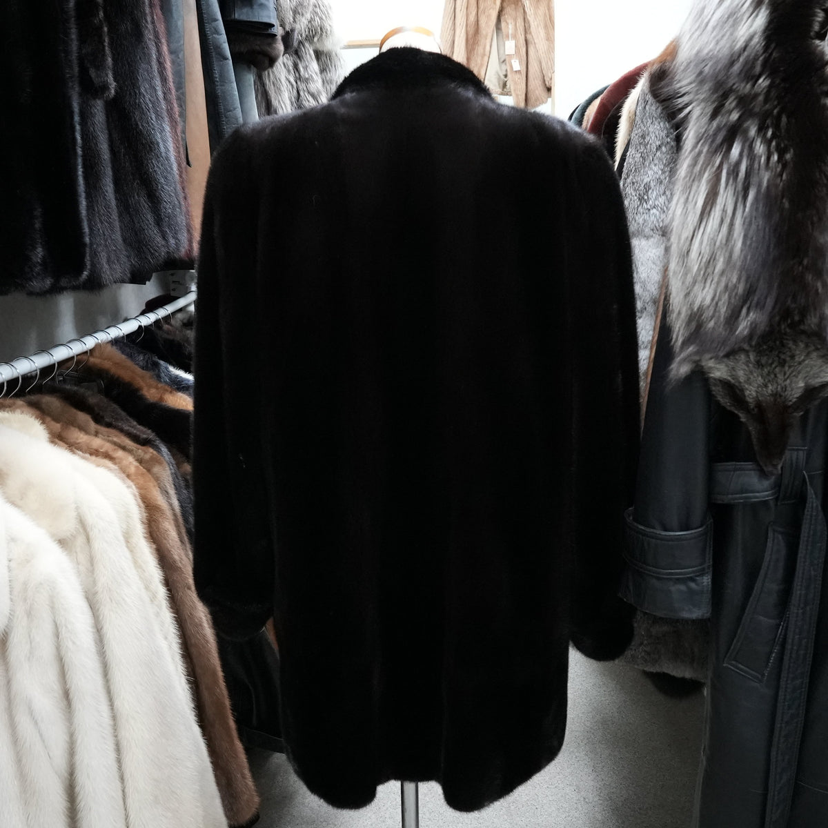 AMERICAN FUR AWARDS 5stars Mink Coat Soft Leather - Genuine Vintage Fur From Japan