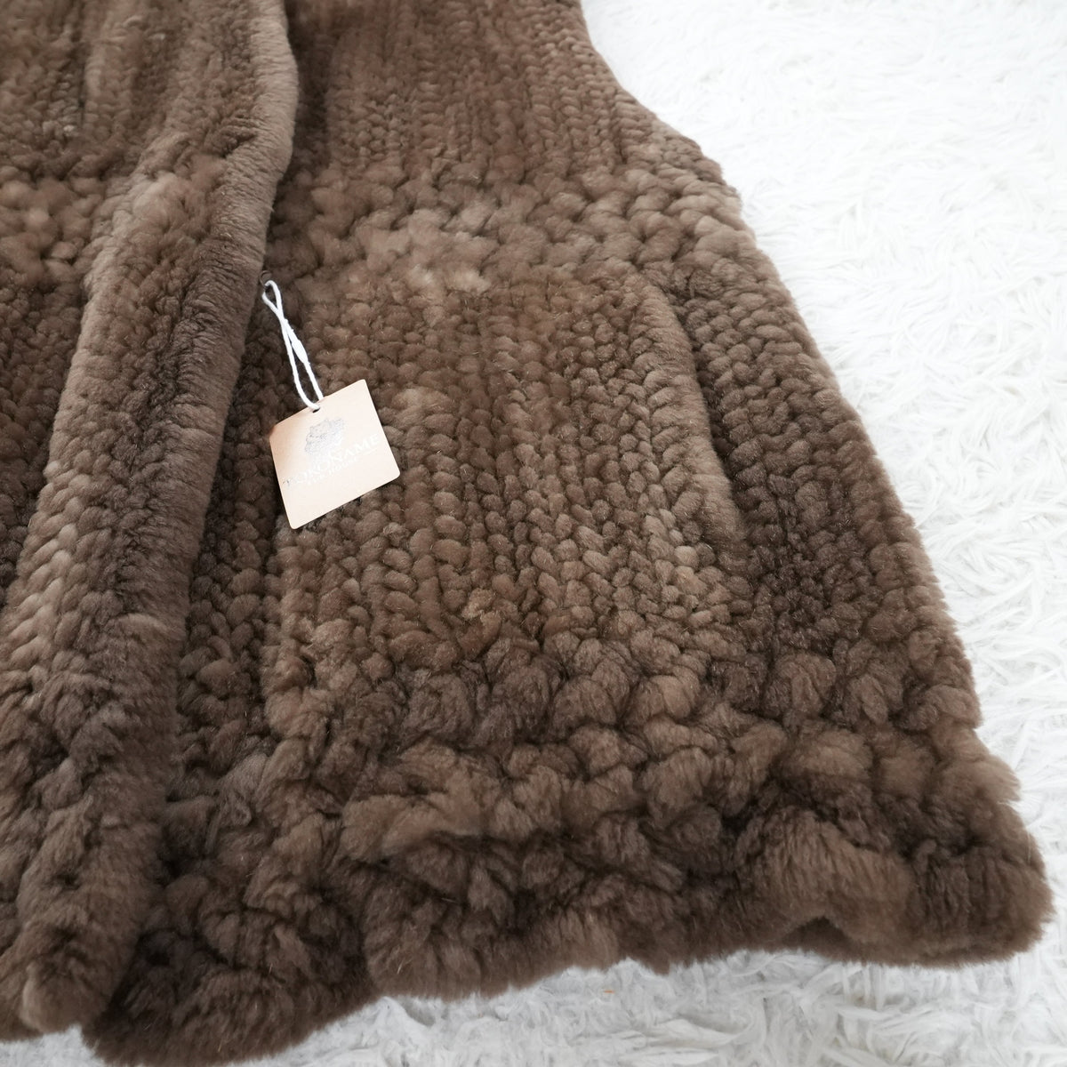 Yarn Nutria Fur Vest - Genuine Vintage Fur From Japan