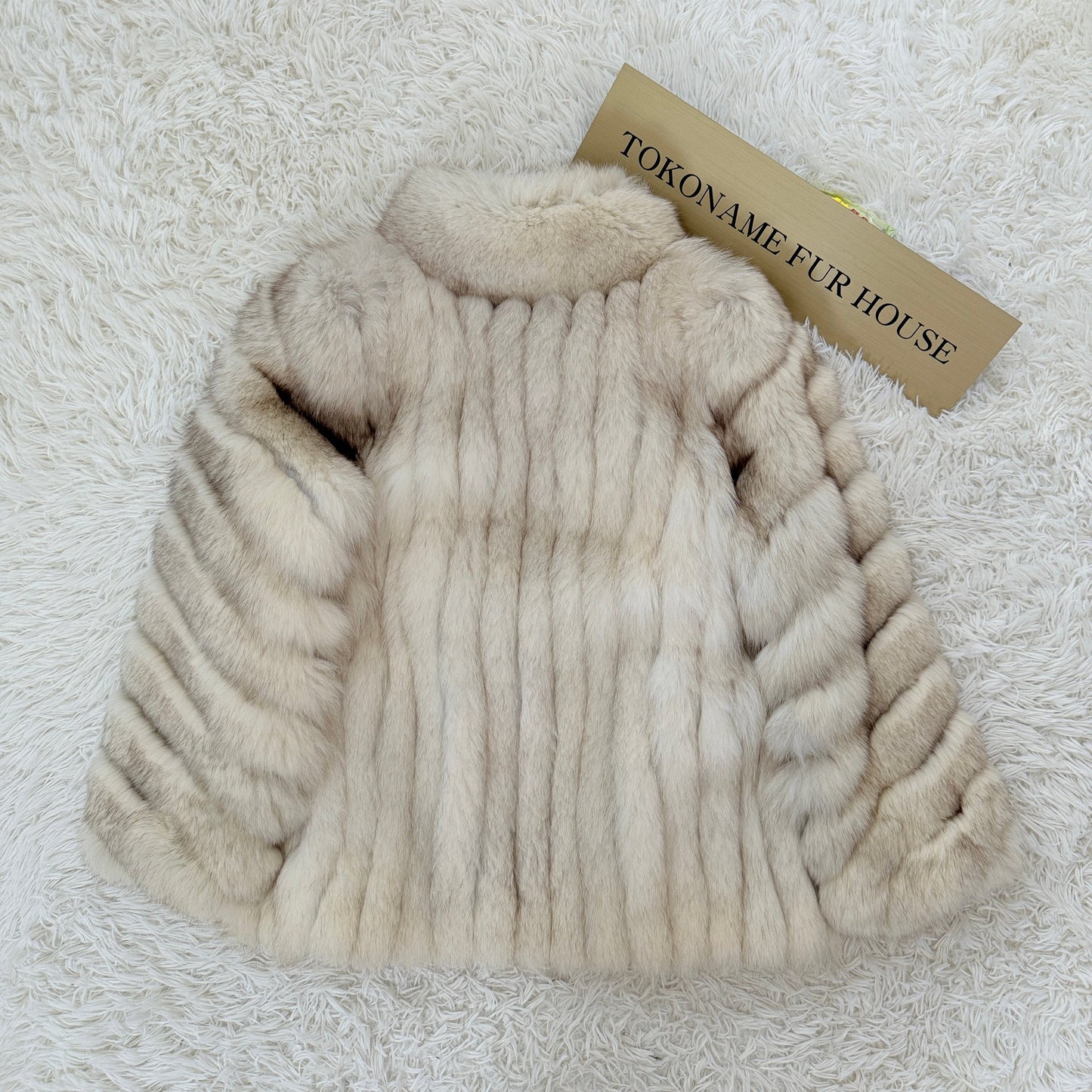 Blue Fox Coat Genuine Vintage Fur Japan