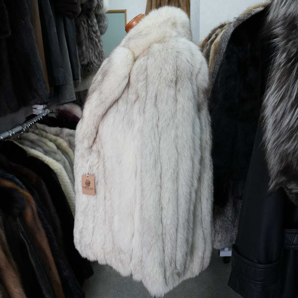 Blue Fox Fur Coat - Genuine Vintage Fur From Japan