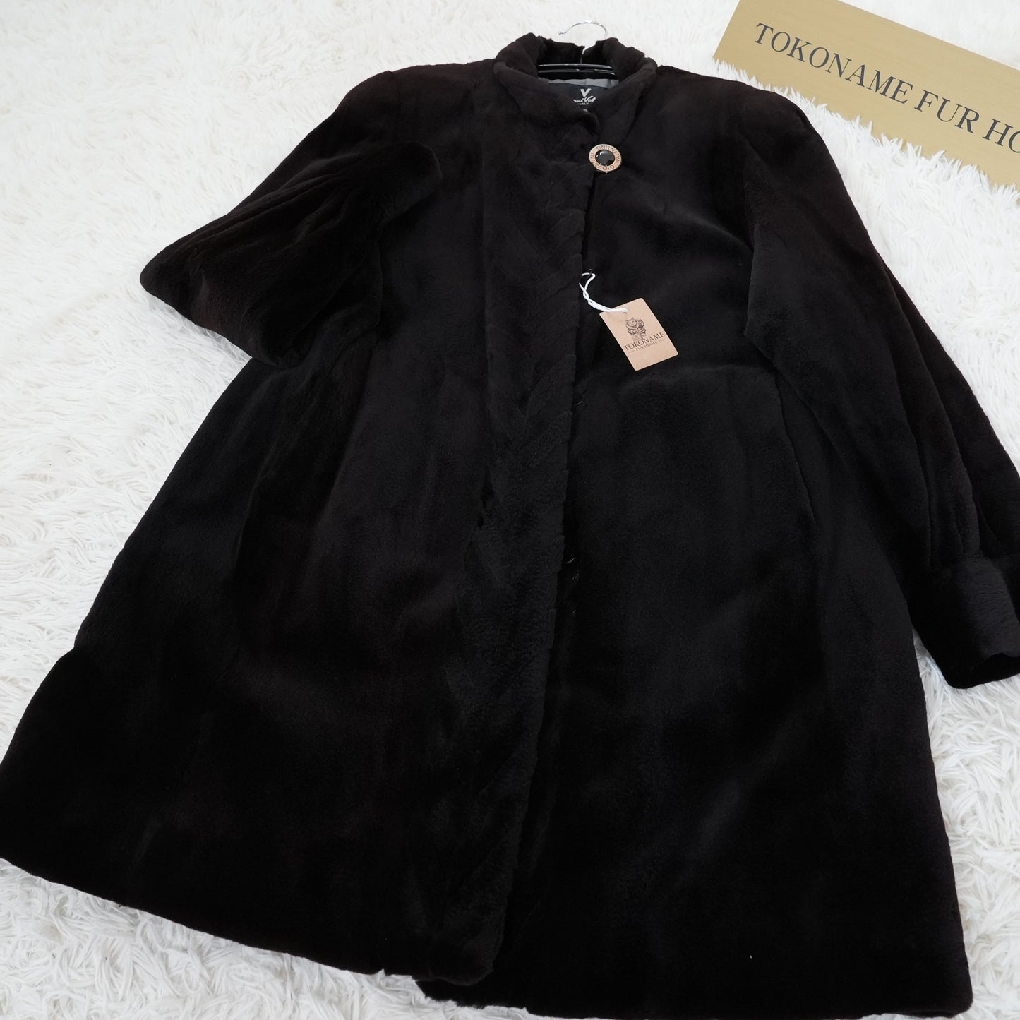Shaved Mink Coat GIOVANNI VALENTINO - SAGA MINK Genuine Vintage Fur Japan