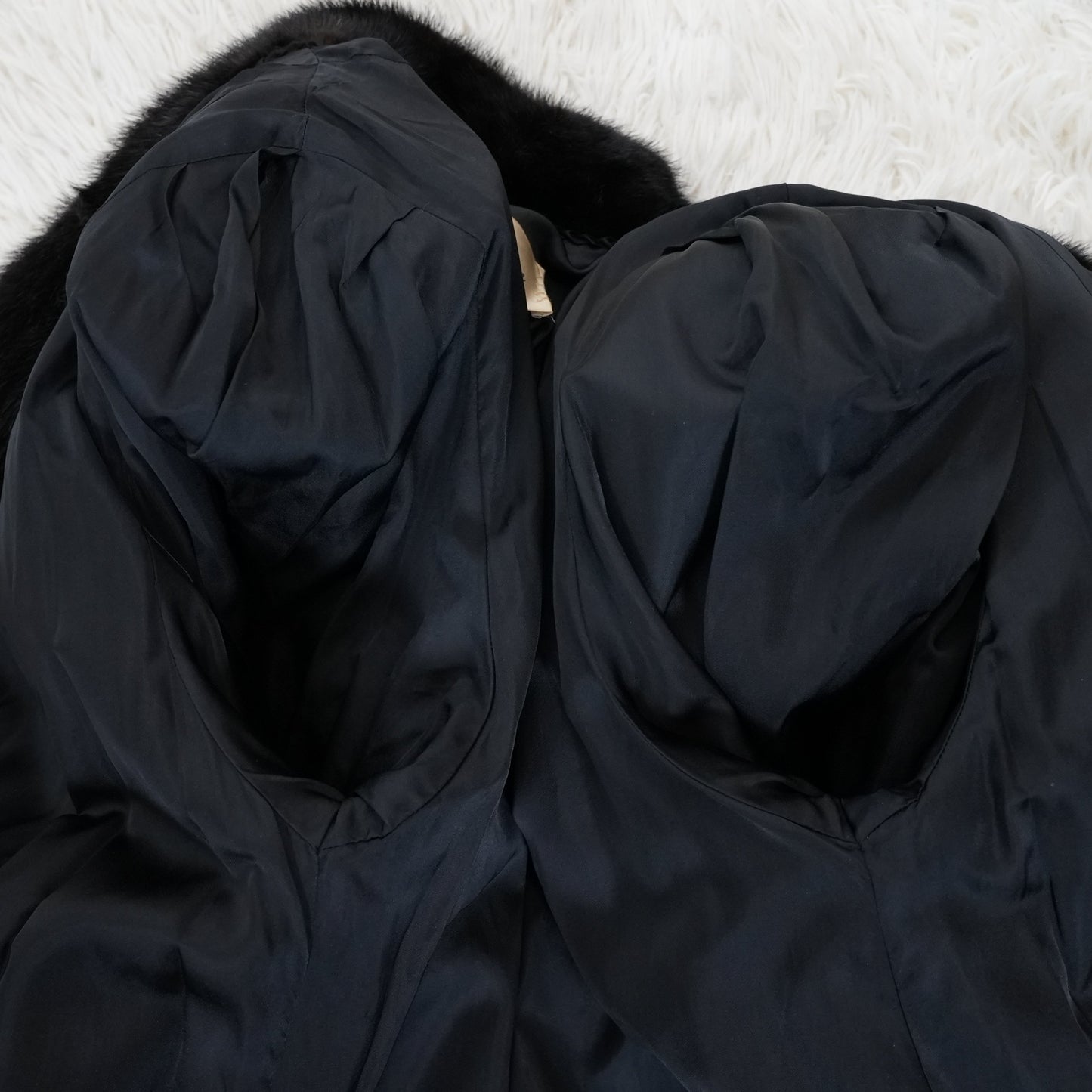 Dark Mink Long Coat - SAGA MINK Genuine Vintage Fur Japan