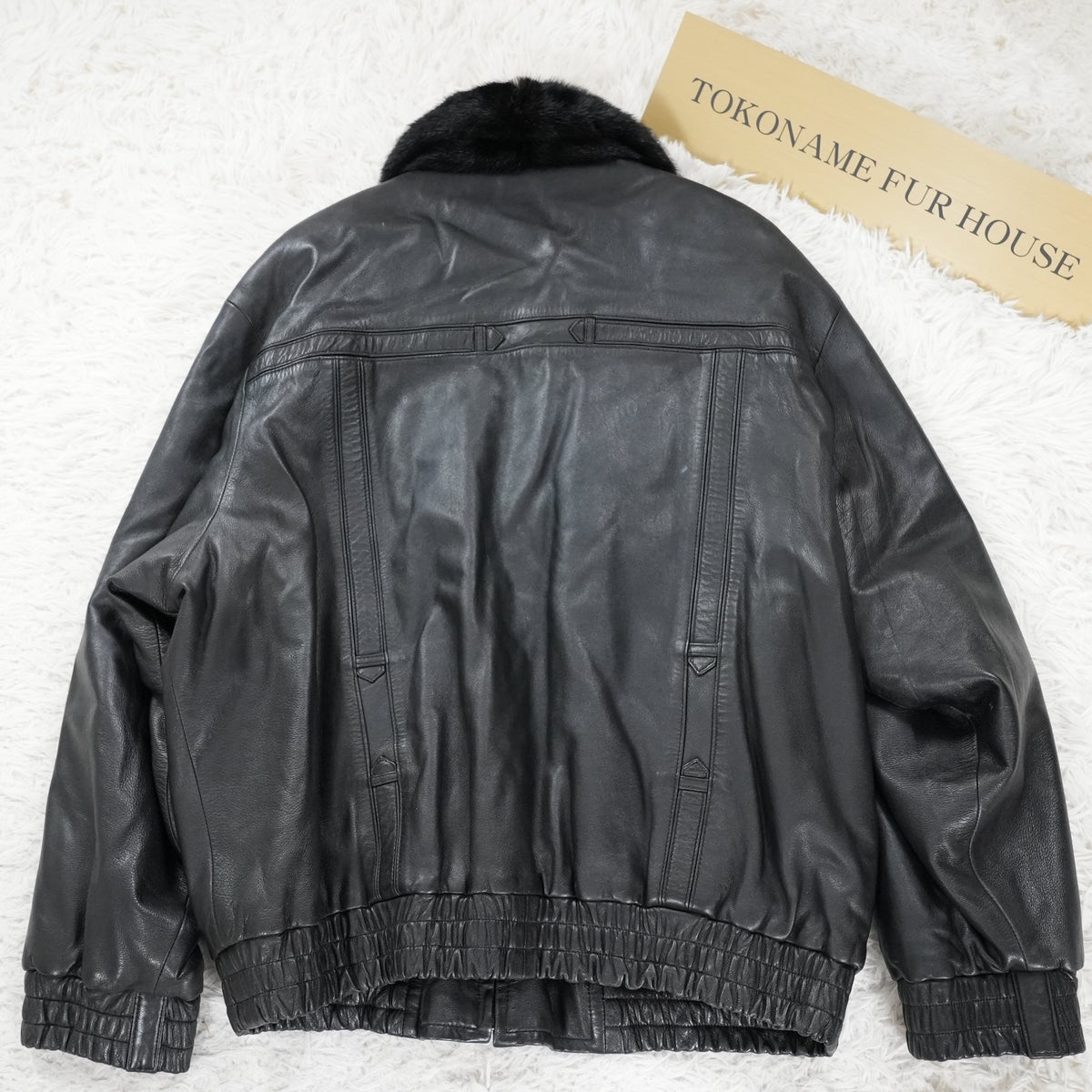 Mink and Leather Reversible Zip Up Jacket - Genuine Vintage Fur From Japan