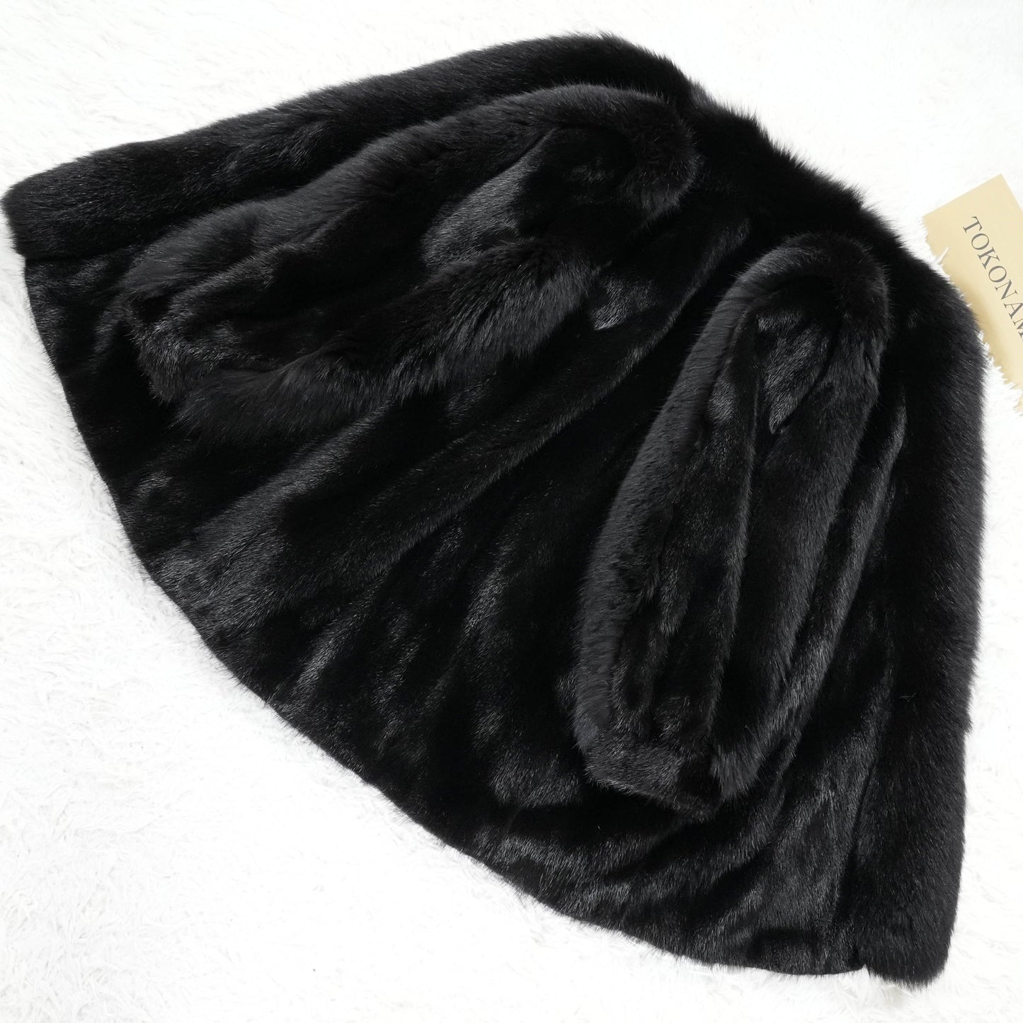SAGA MINK & Fox Design Coat - Genuine Vintage Fur From Japan