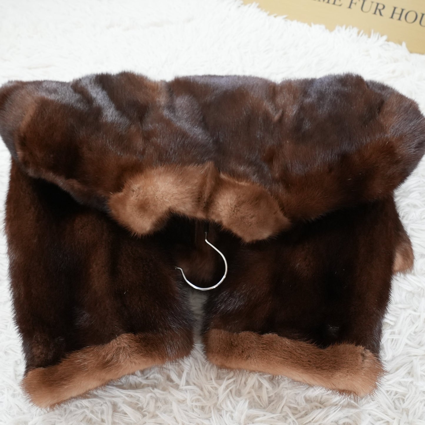 Dark Mink cropd Jacket SAGA MINK - Genuine Vintage Fur From Japan