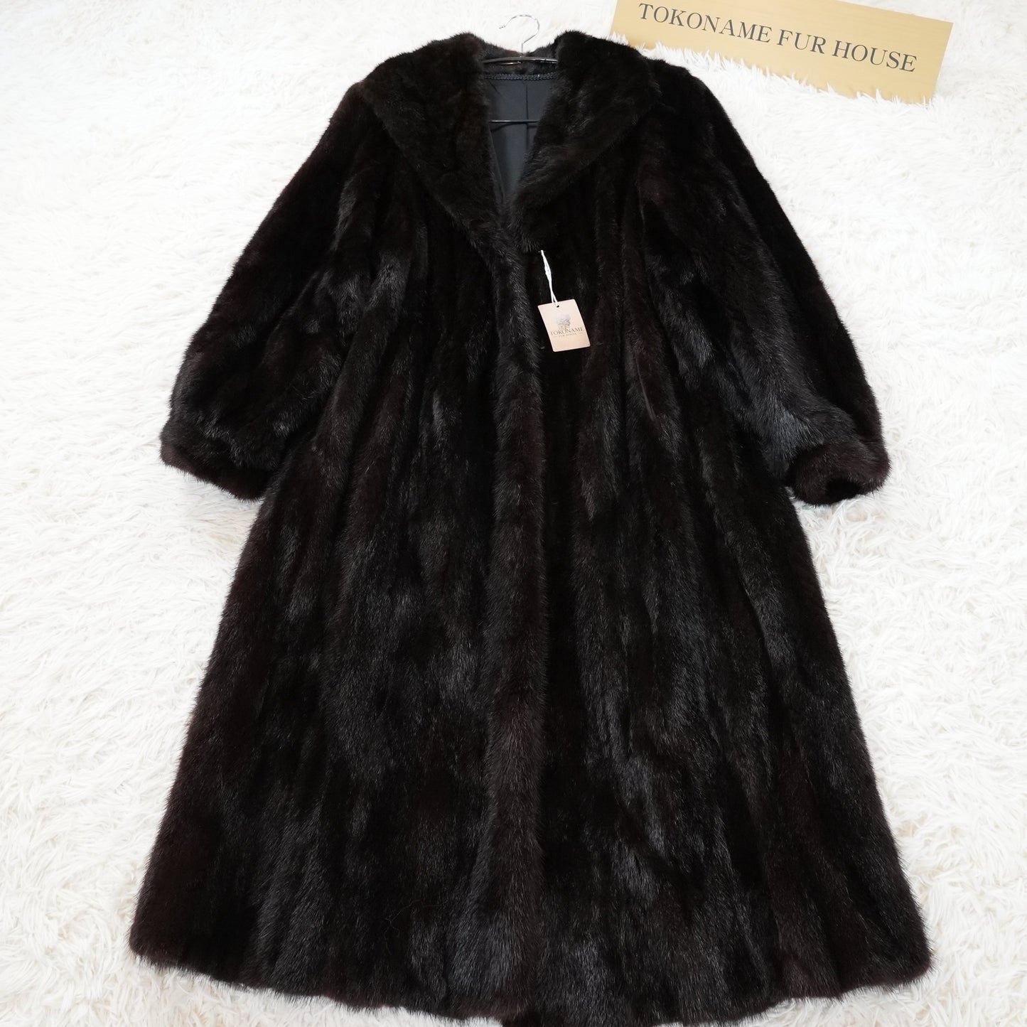 Dark Mink Long Coat - Genuine Vintage Fur From Japan