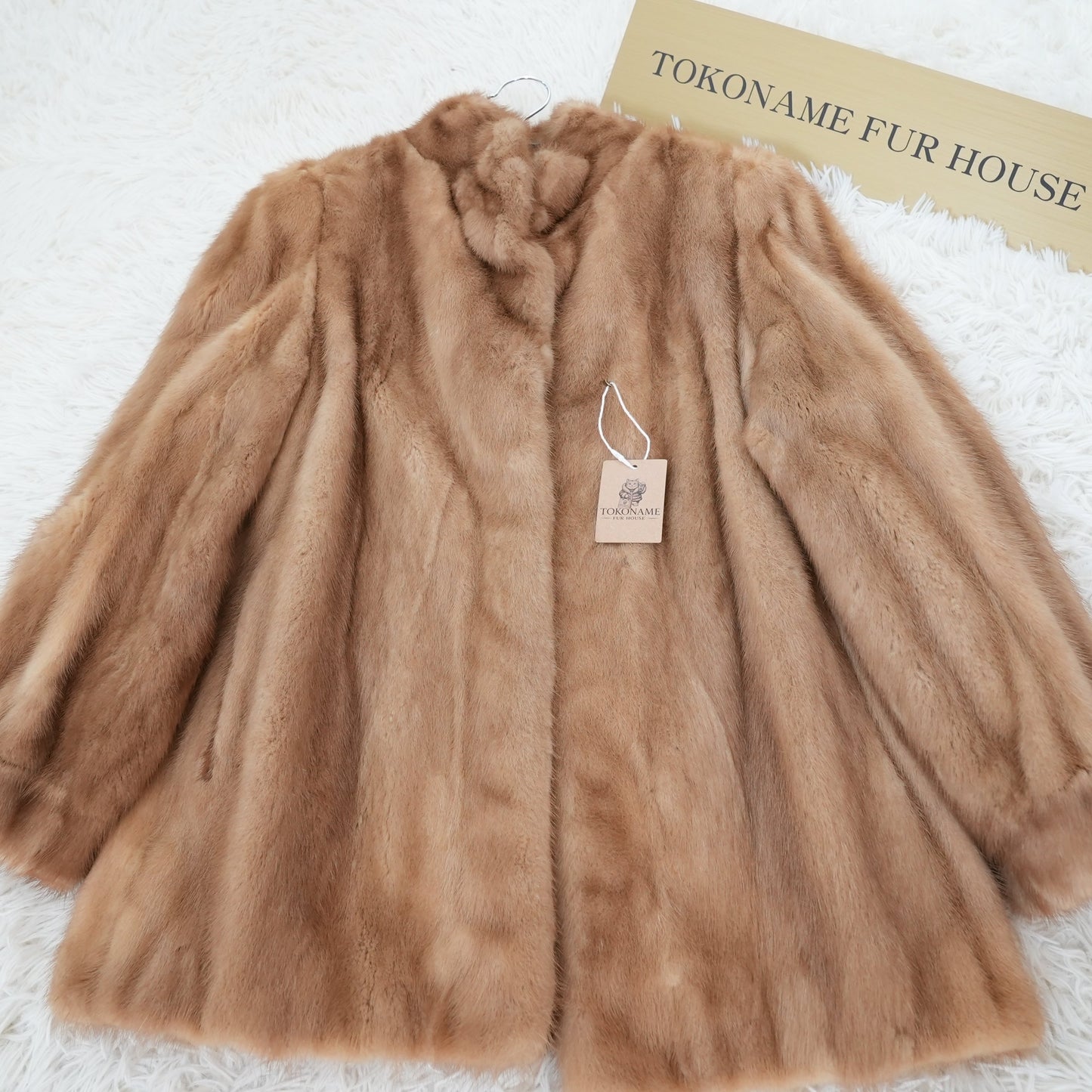 Demi Buff Mink Jacket Genuine Vintage Fur Japan