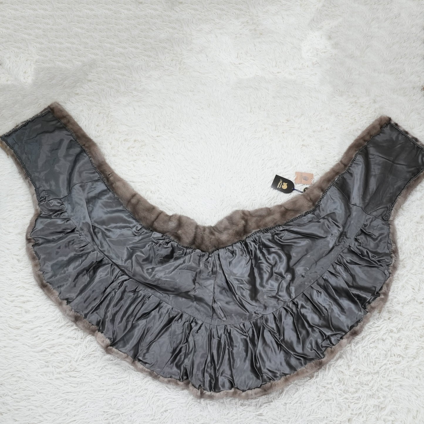 BlueIris Mink Shawl Fur House Princess - Genuine Vintage Fur From Japan