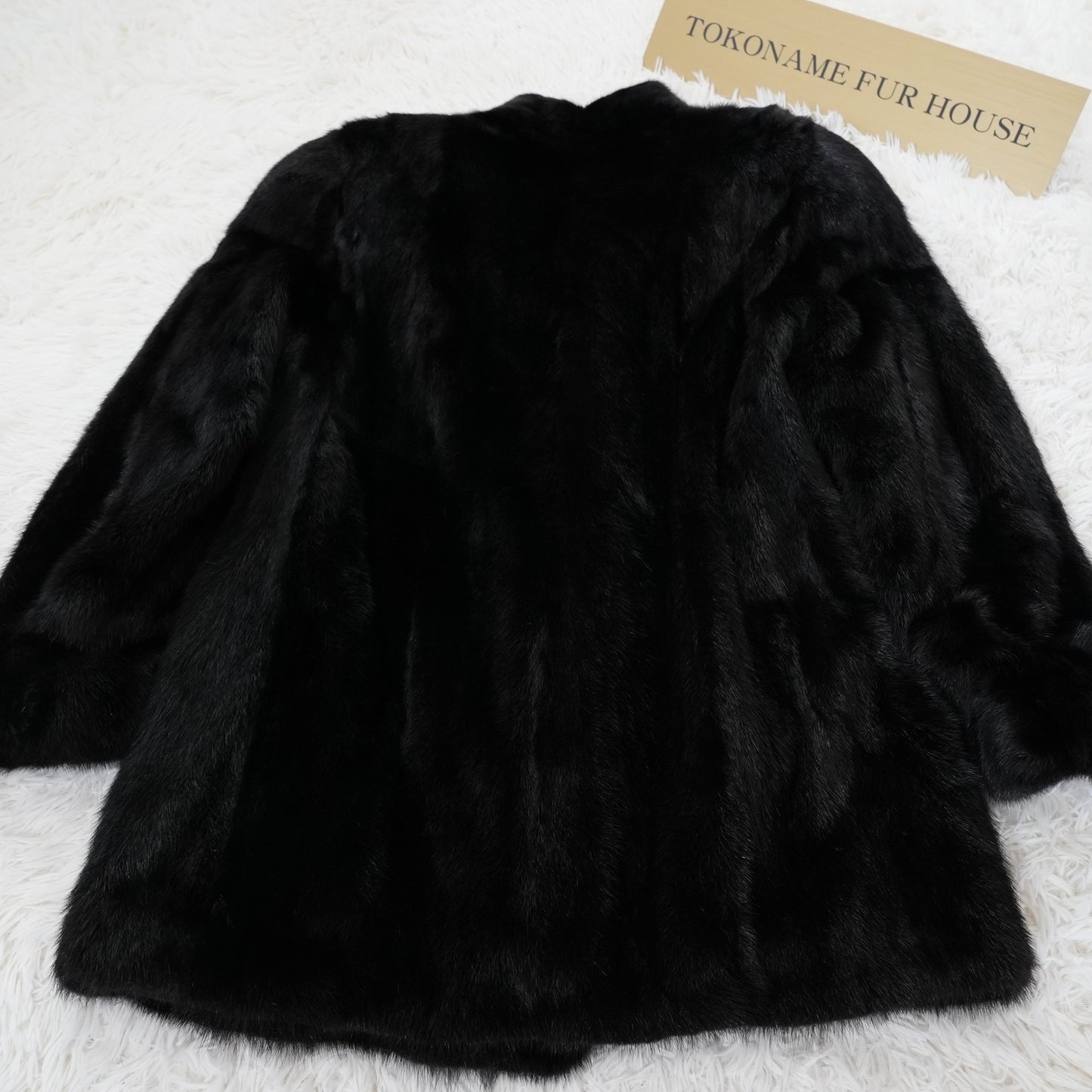 Dark Mink Coat Genuine Vintage Fur Japan