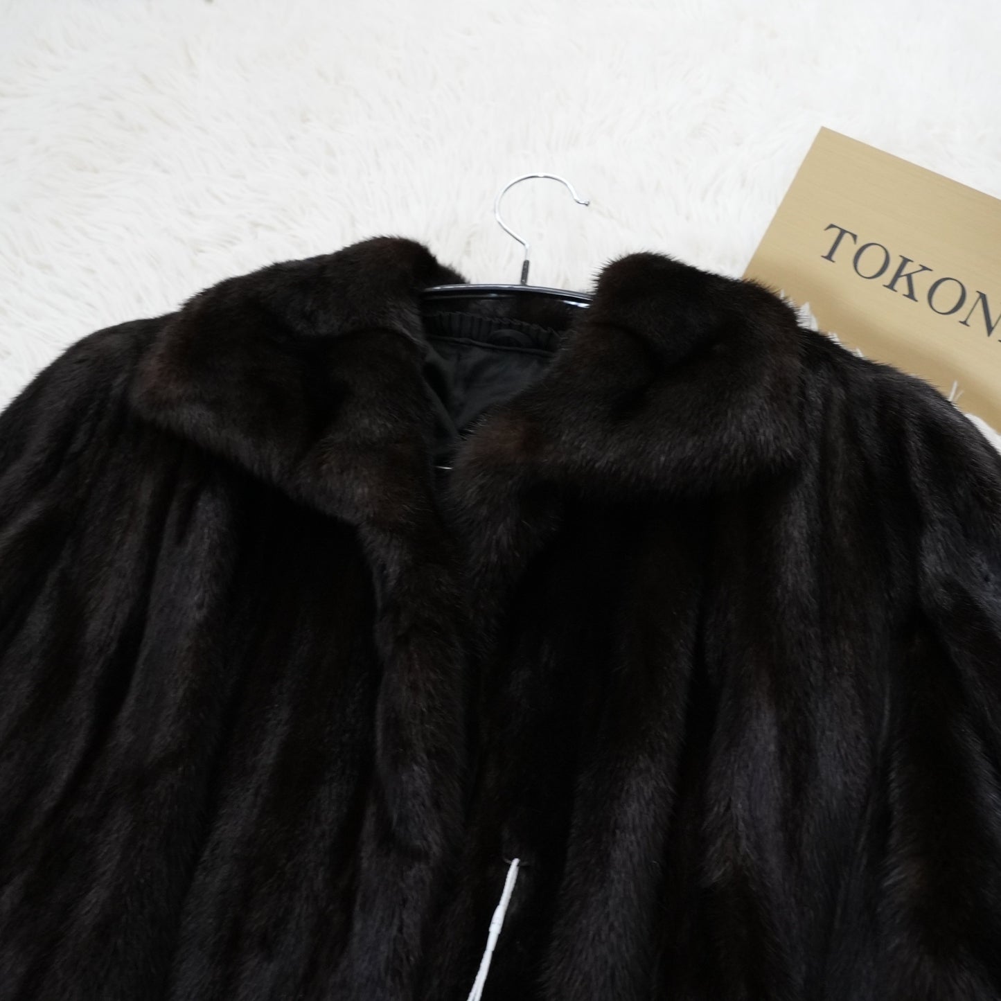 Glama Mink A-Line Long Fur Coat Women’s Vintage Luxury Outerwear