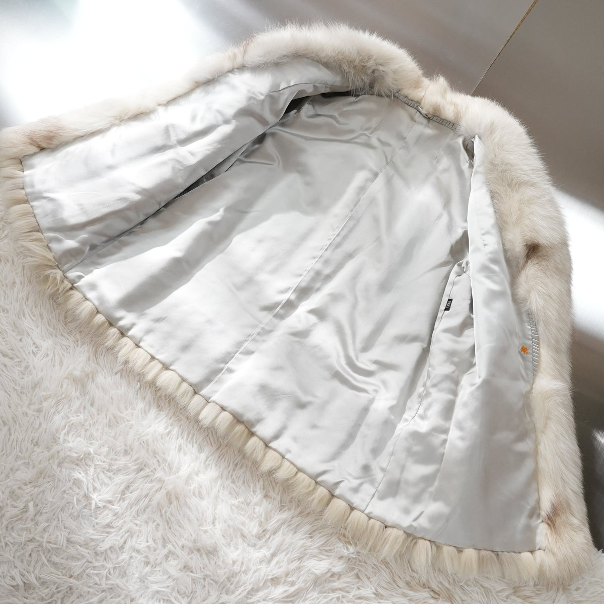 Blue Fox Fur Coat - Genuine Vintage Fur From Japan