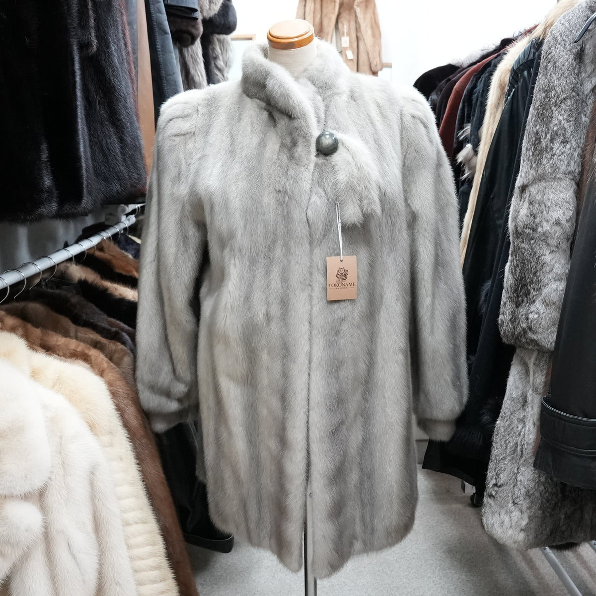 Sapphire Mink Fur Coat - Genuine Vintage Fur From Japan