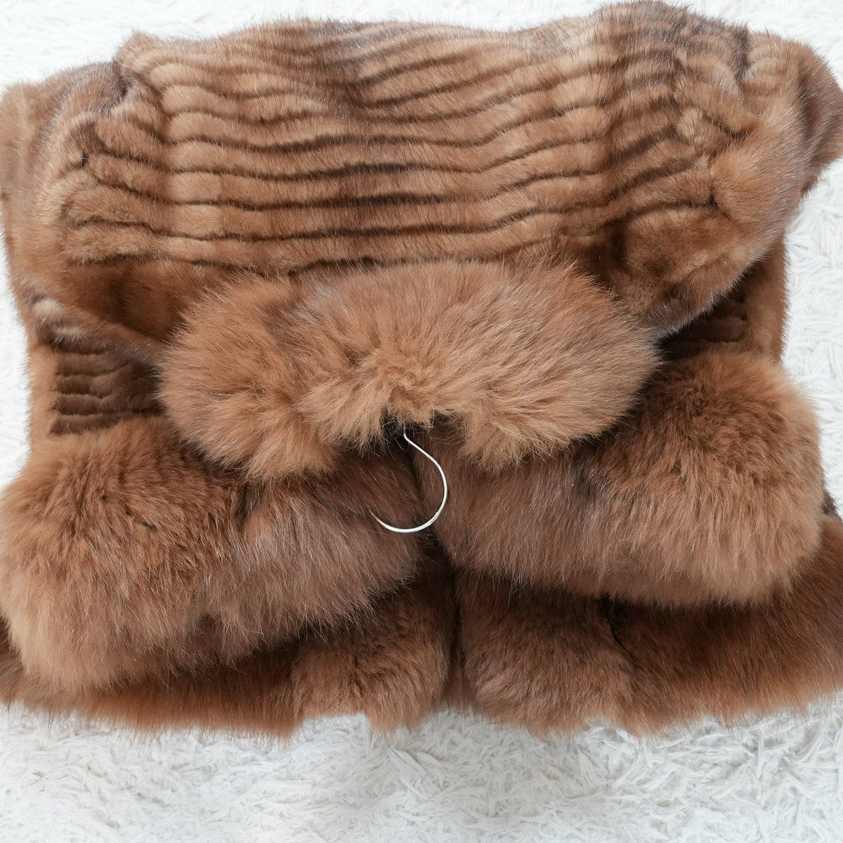 Mink and Fox Fru Coat - Genuine Vintage Fur From Japan