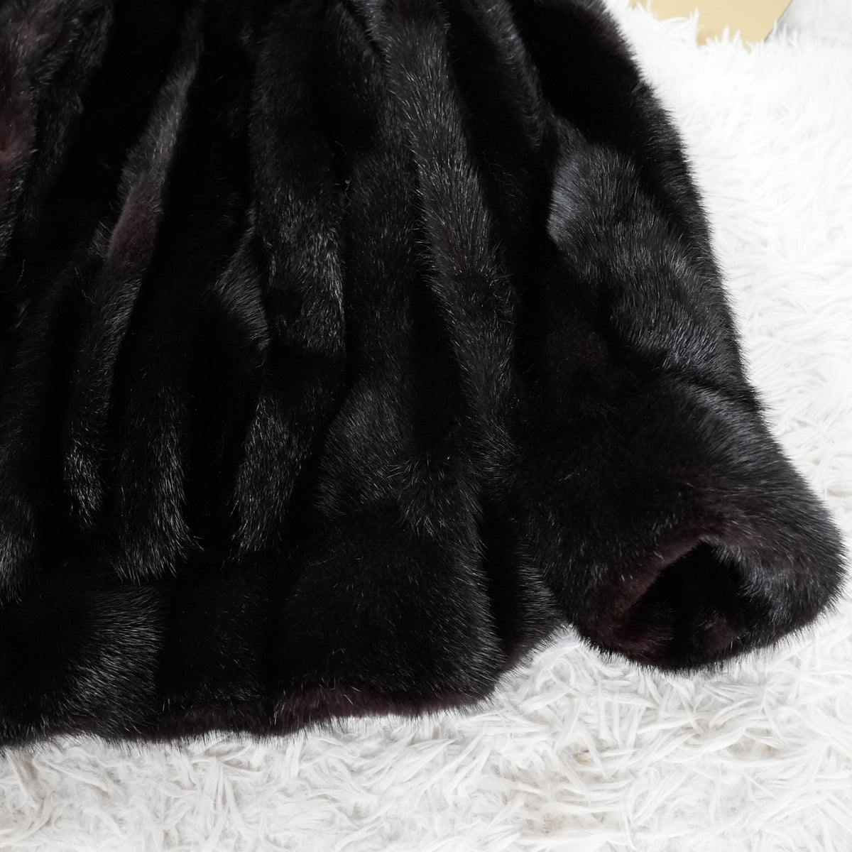 Dark Mink Zip Up Jacket - Genuine Vintage Fur From Japan