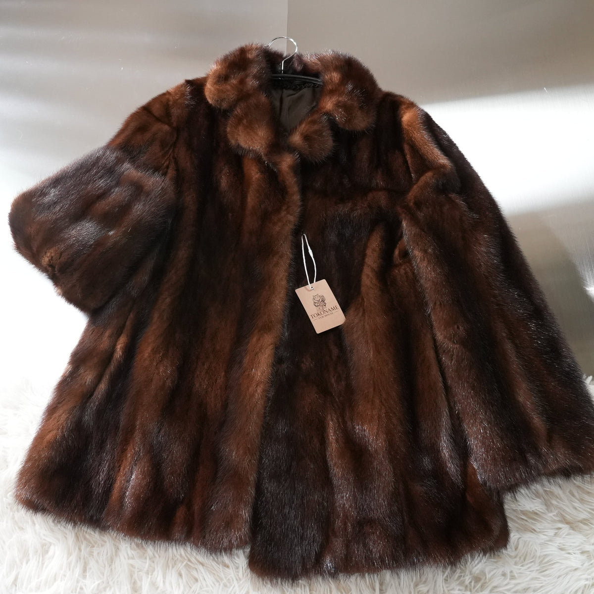 Dark Mink Fur Coat - Genuine Vintage Fur From Japan