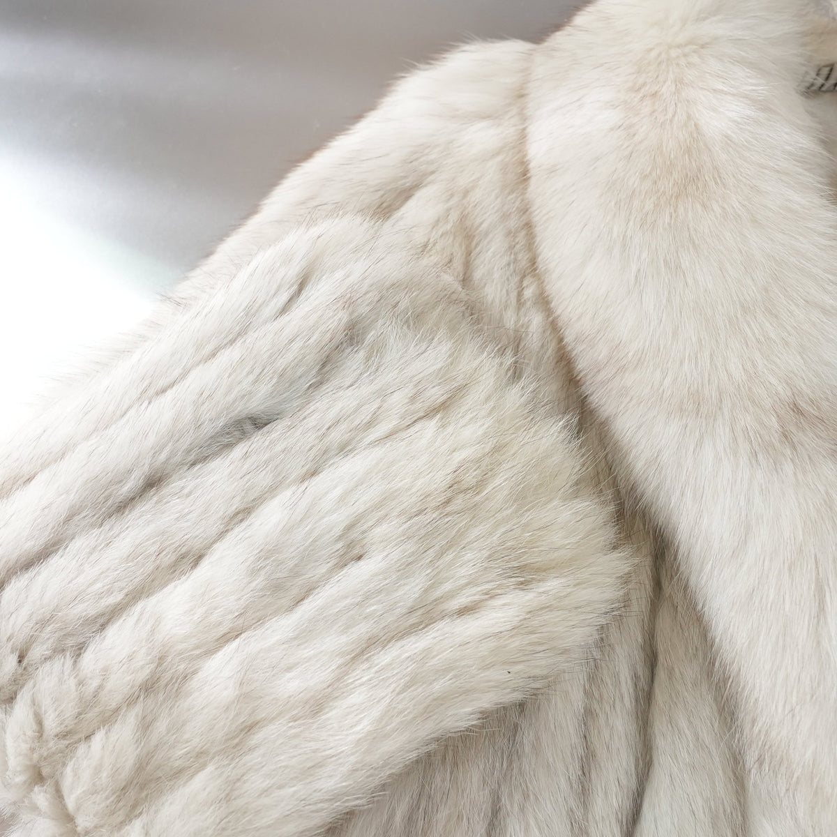 Blue Fox Fur Coat - Genuine Vintage Fur From Japan