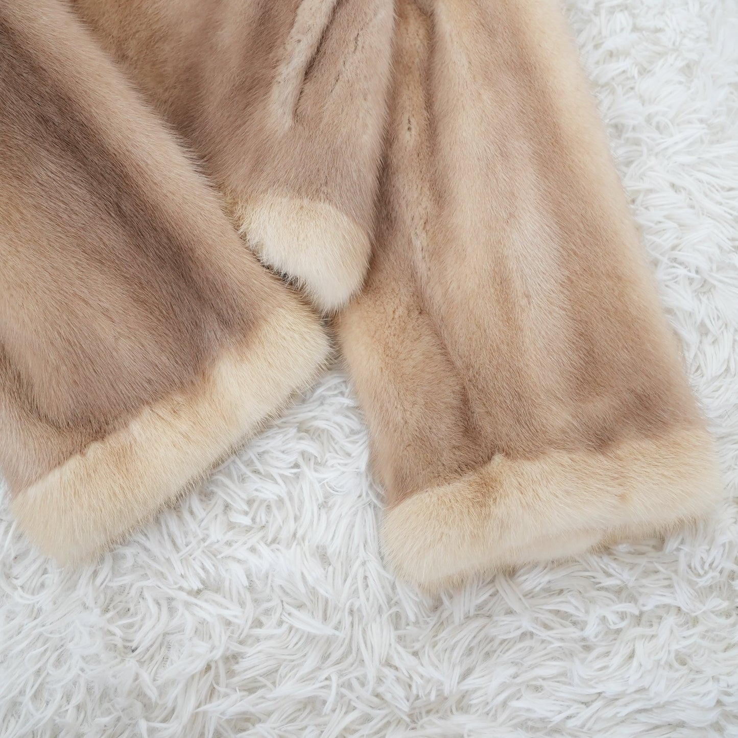 Saga mink Pastel Color Jacket Genuine Vintage Fur Japan