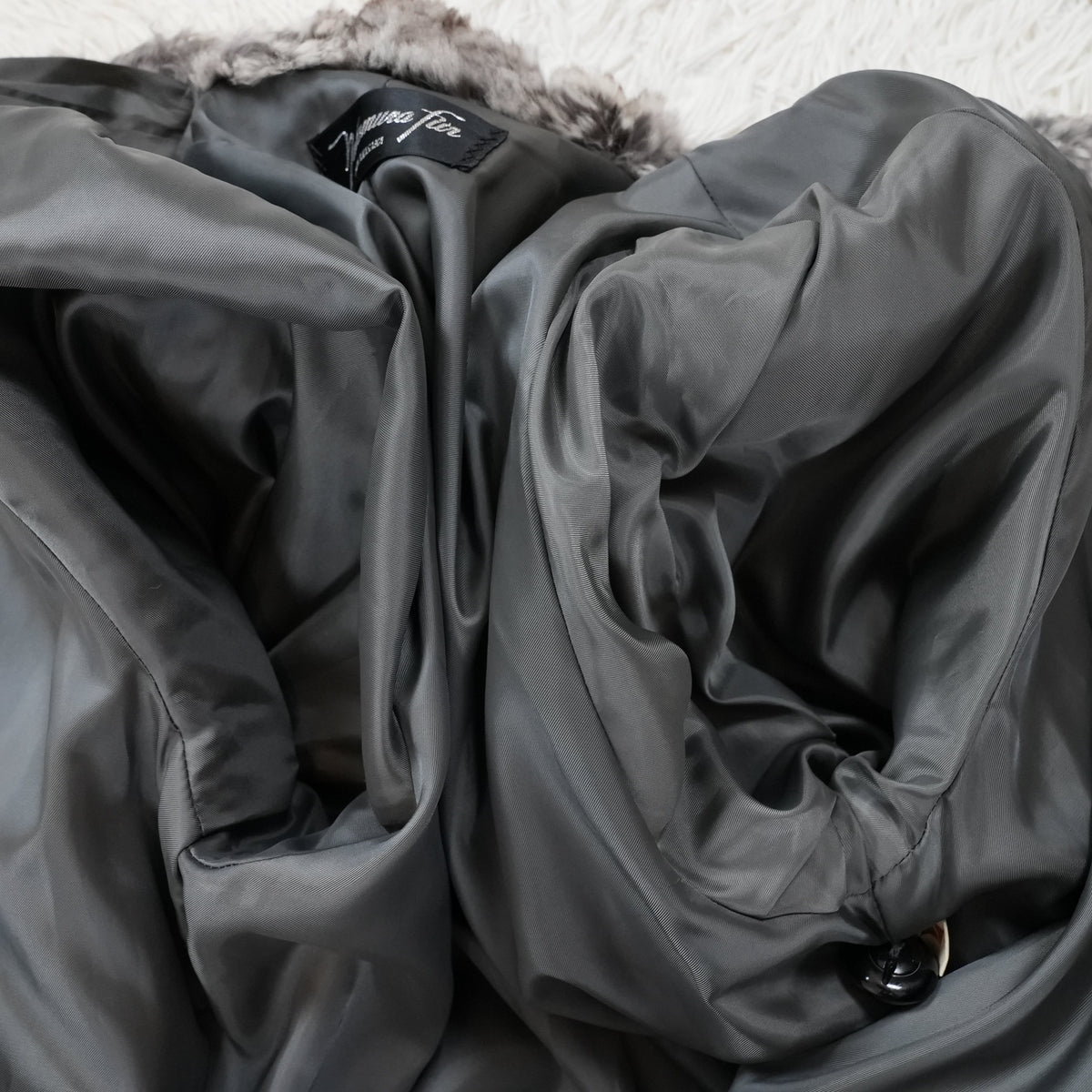 Yarn Chinchilla Fur Coat Nakamura Fur - Genuine Vintage Fur From Japan