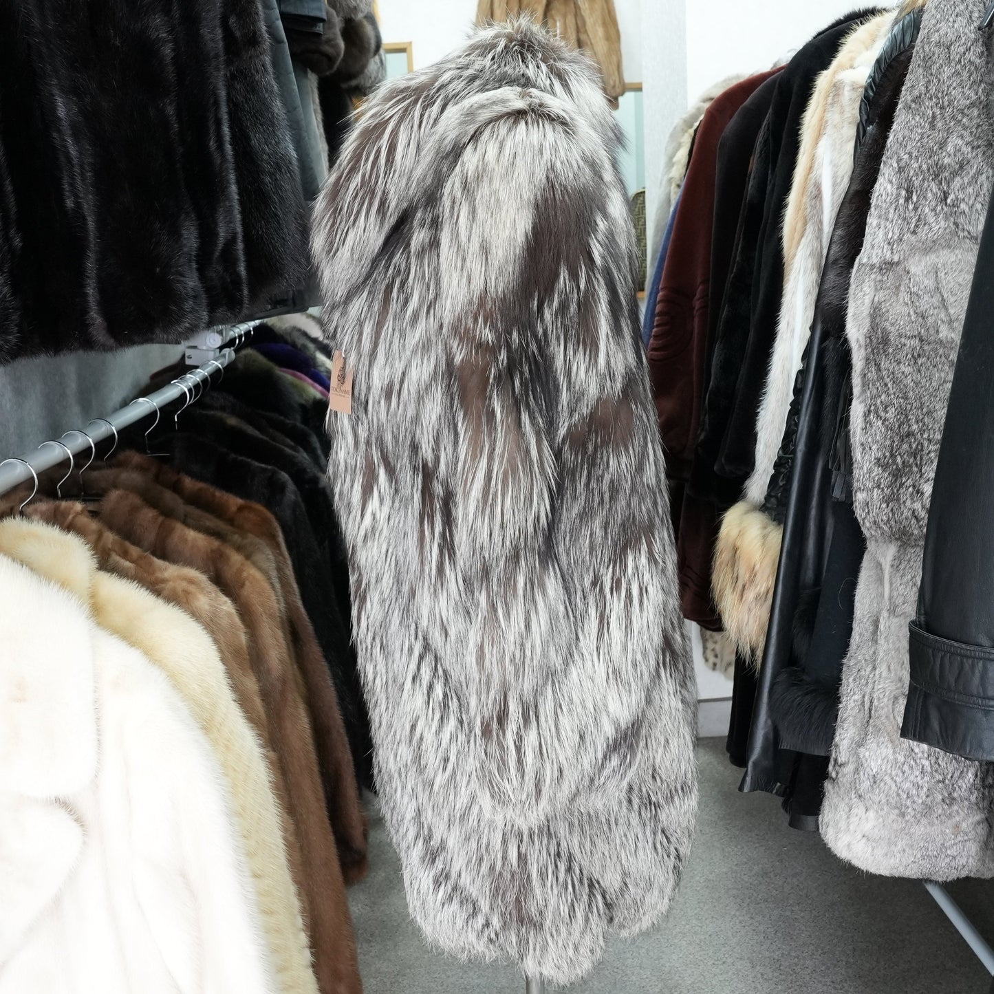 Silver Fox Scallop Design Coat EMBA -