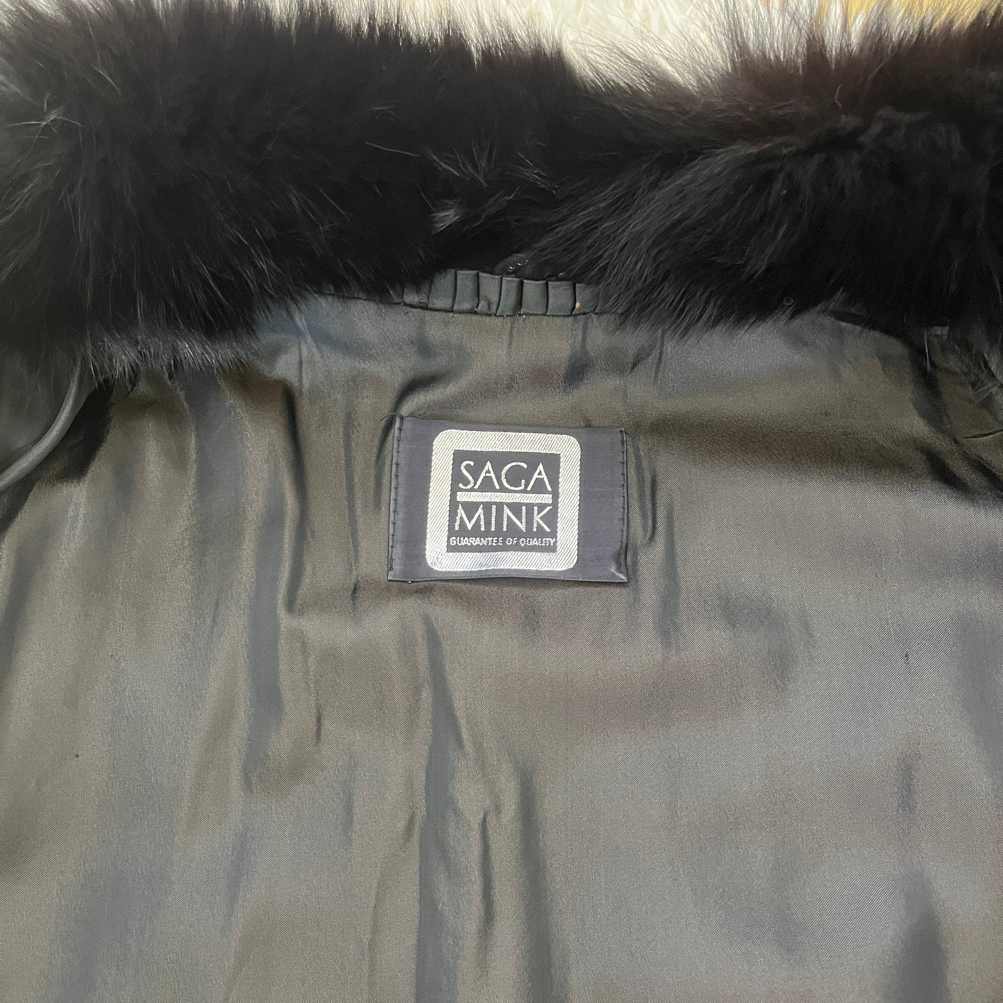 Mink and Fox Fur Jacket Vintage Fur From Japan