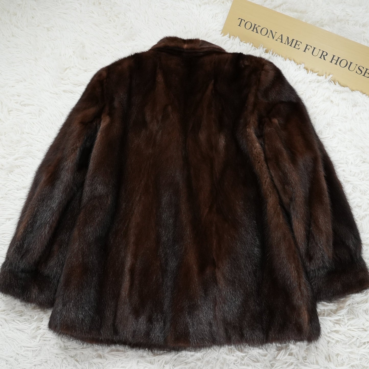 Dark Mink Jacket SAGA MINK - Genuine Vintage Fur From Japan