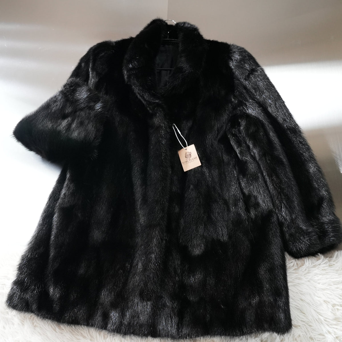 Dark Mink Fur Coat MG Sable - Genuine Vintage Fur From Japan