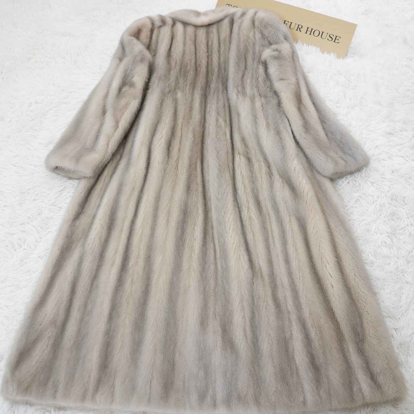 Sapphire Mink Long Coat Genuine Vintage Fur Japan