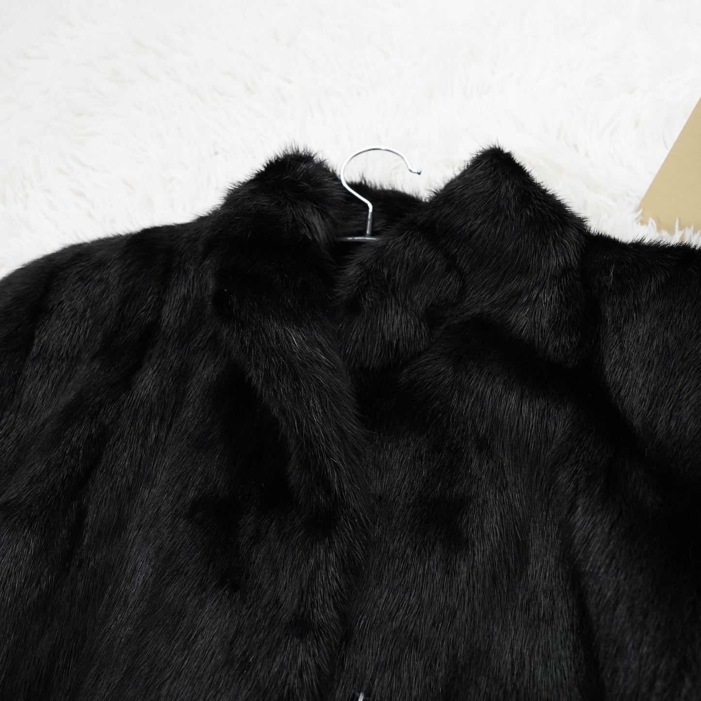 Black Mink Long Coat - SAGA MINK Genuine Vintage Fur Japan