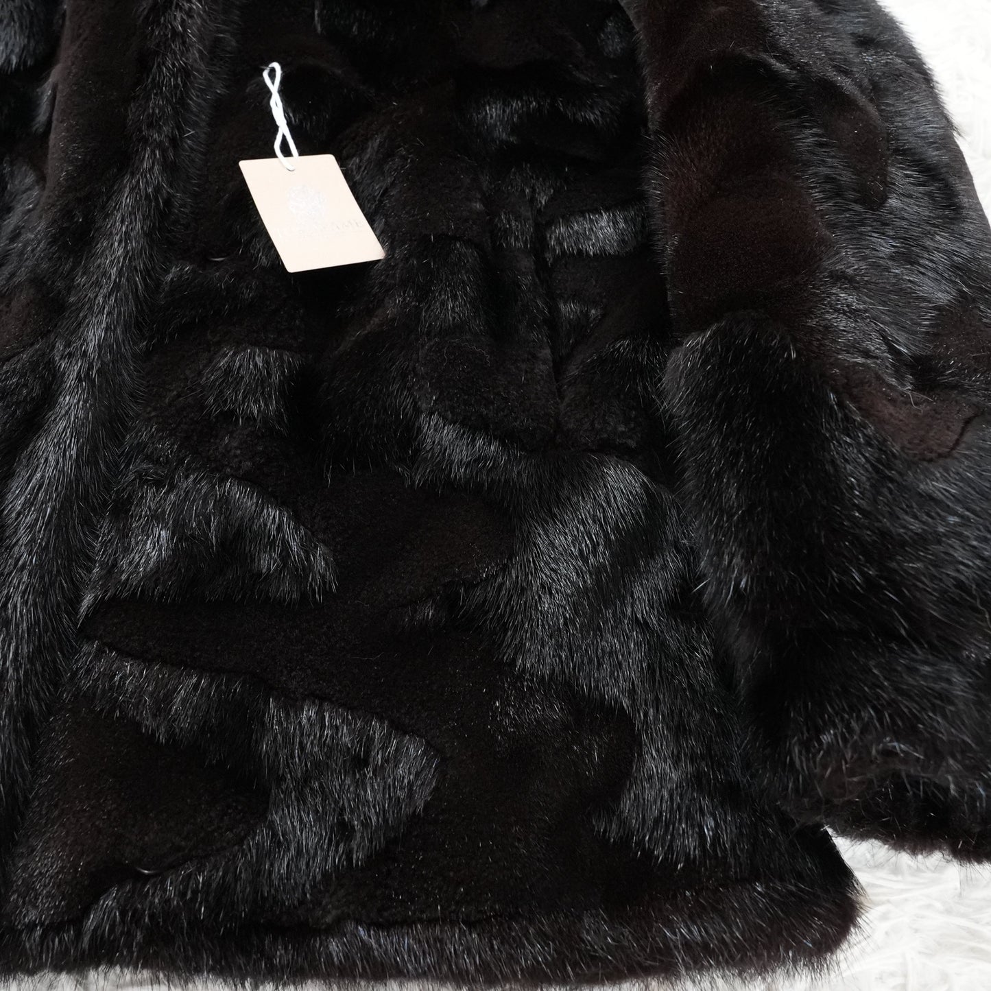 Dark Mink Design Jacket -Genuine Vintage Fur From Japan