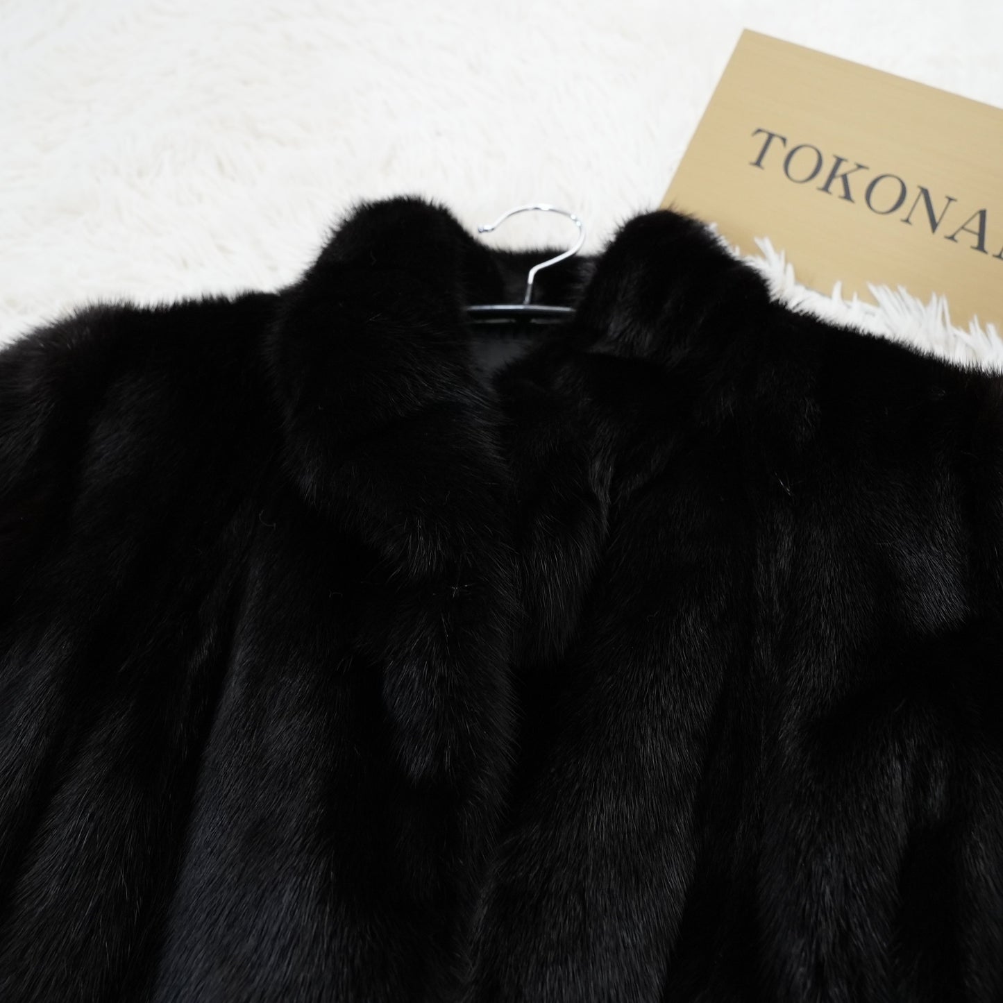 Dark Mink Coat Genuine Vintage Fur Japan