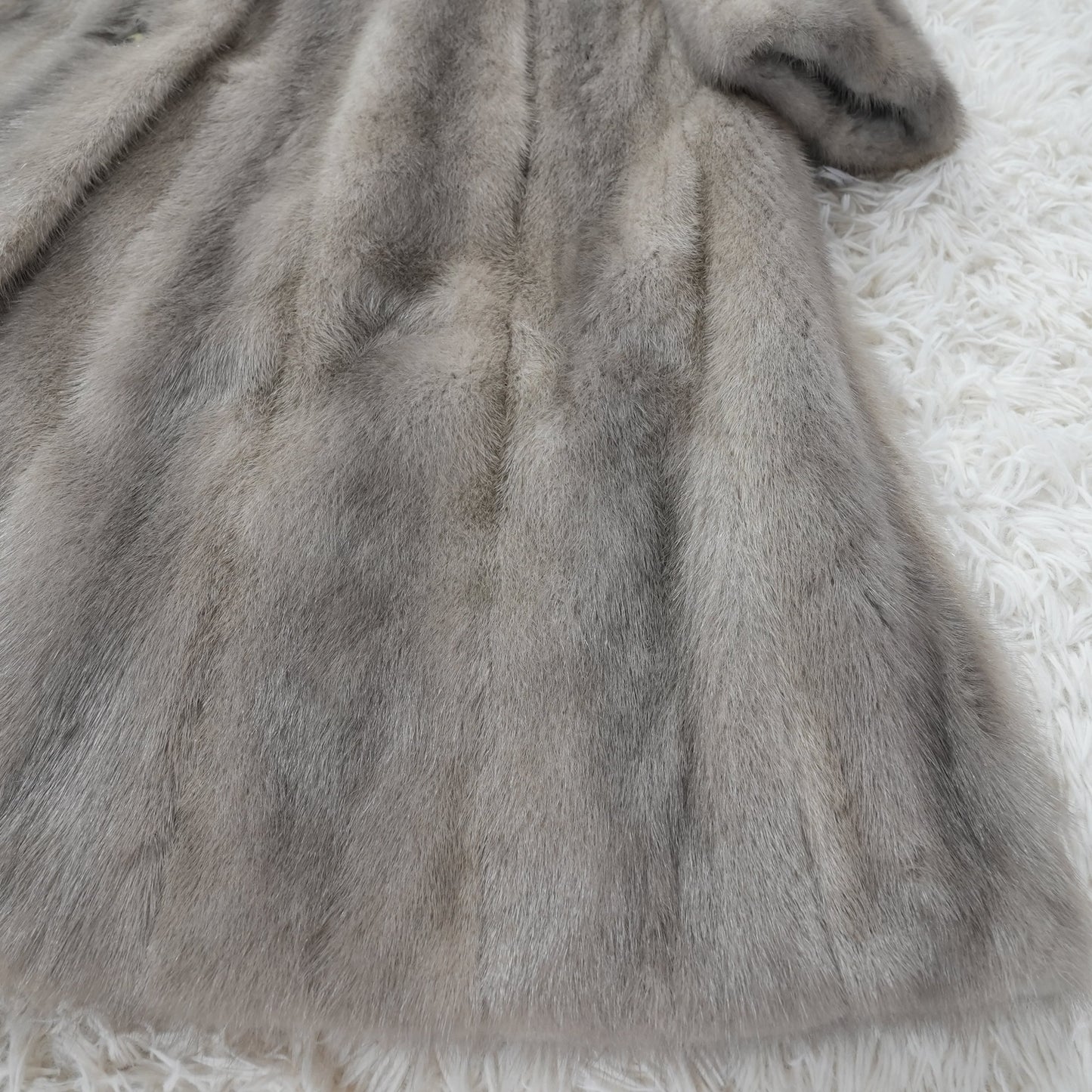 Sapphire Mink Long Coat A-LINE - Genuine Vintage Fur From Japan
