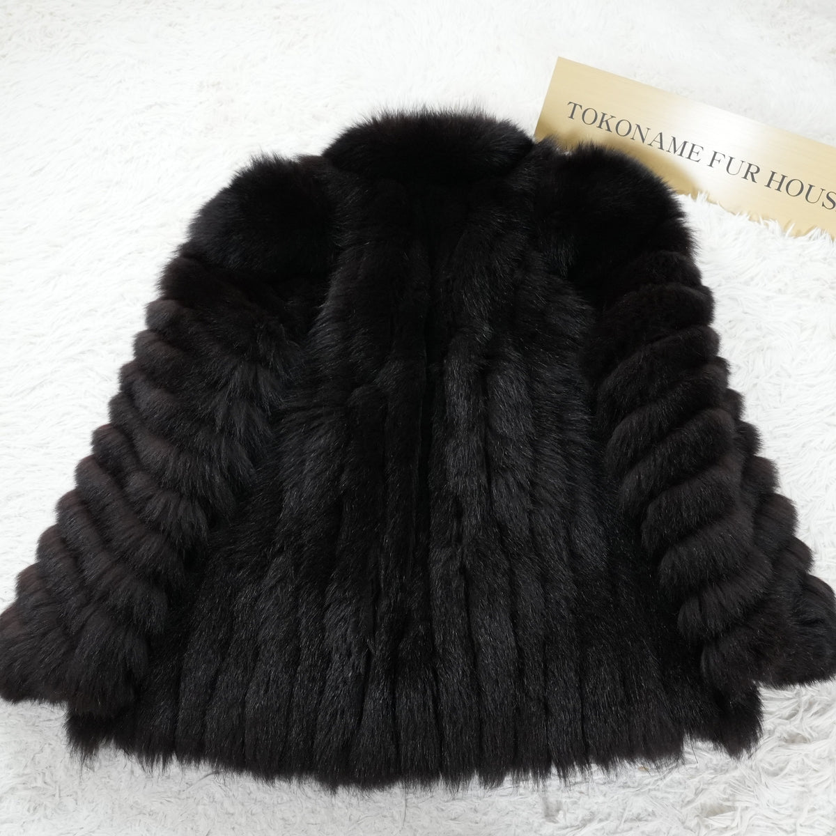 Dark Brown Dyed SAGA FOX Coat - Genuine Vintage Fur From Japan