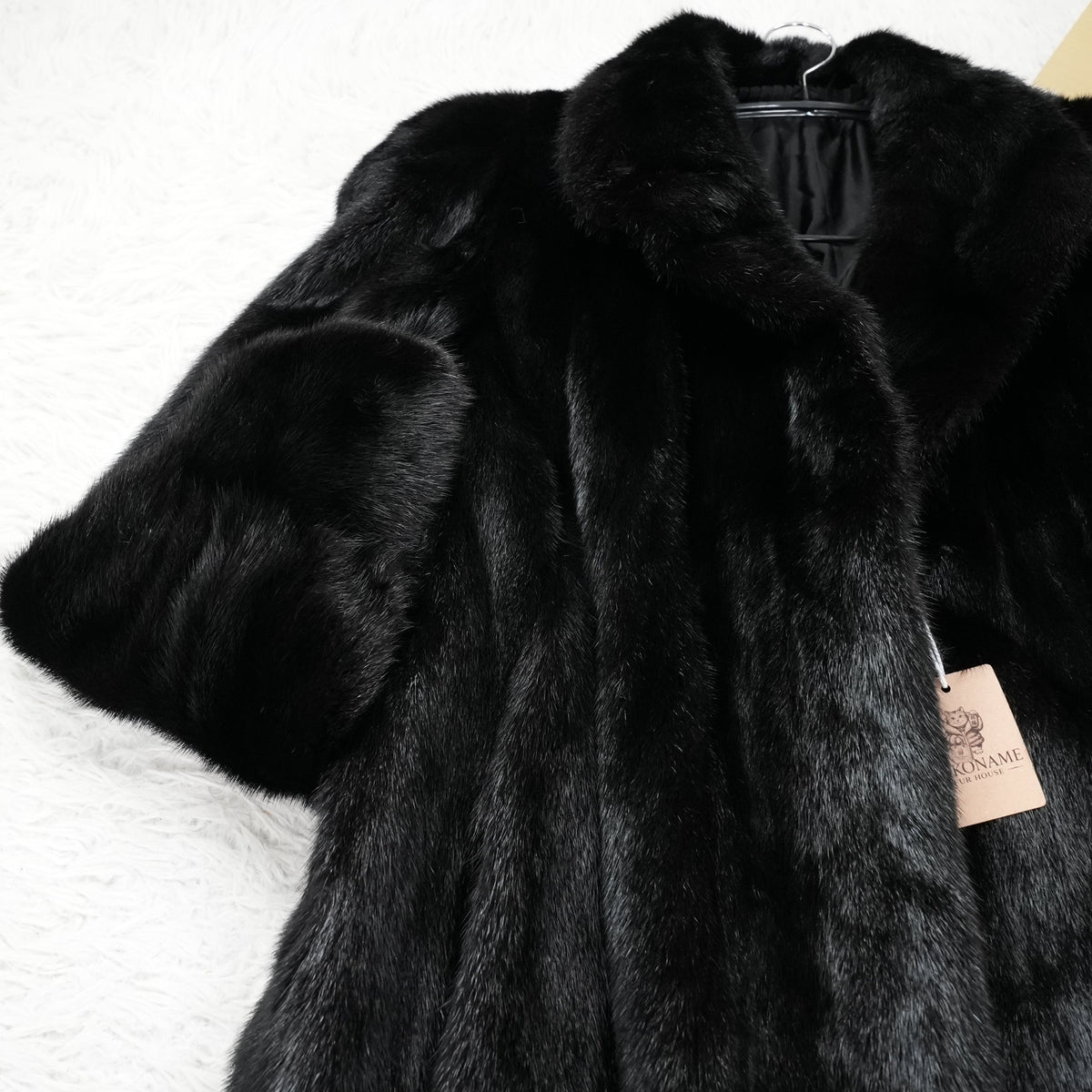 SAGA MINK Long Coat Soft and Glossy- Genuine Vintage Fur From Japan