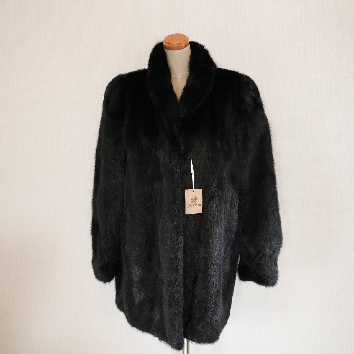 Dark Mink Fur Coat MG Sable - Genuine Vintage Fur From Japan