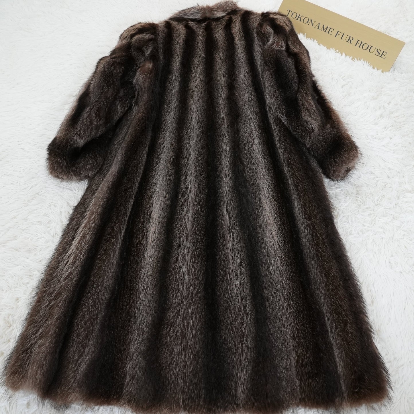 Raccoon Long Coat Genuine Vintage Fur From Japan