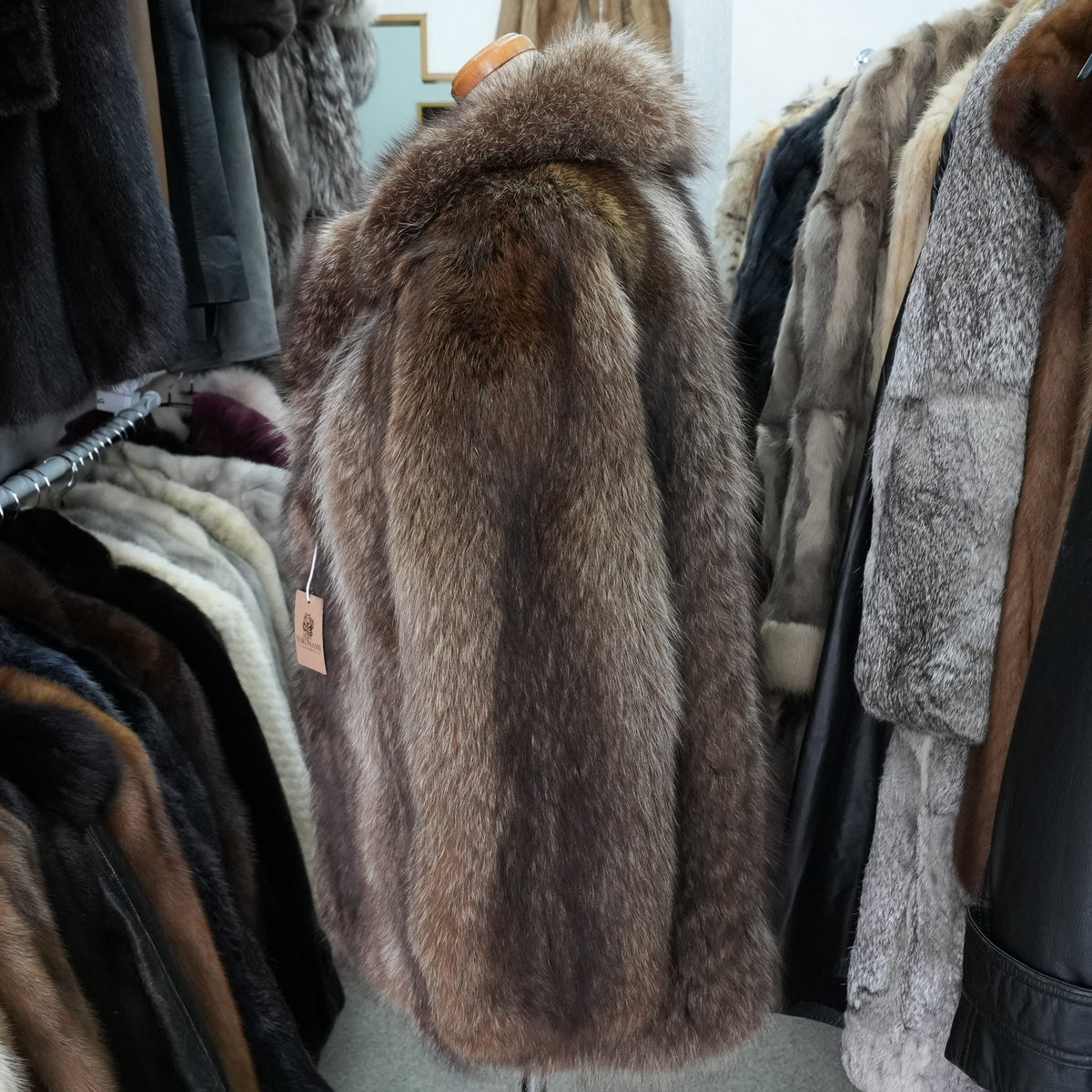 Finn raccoon Fur Coat Josephine - Genuine Vintage Fur From Japan