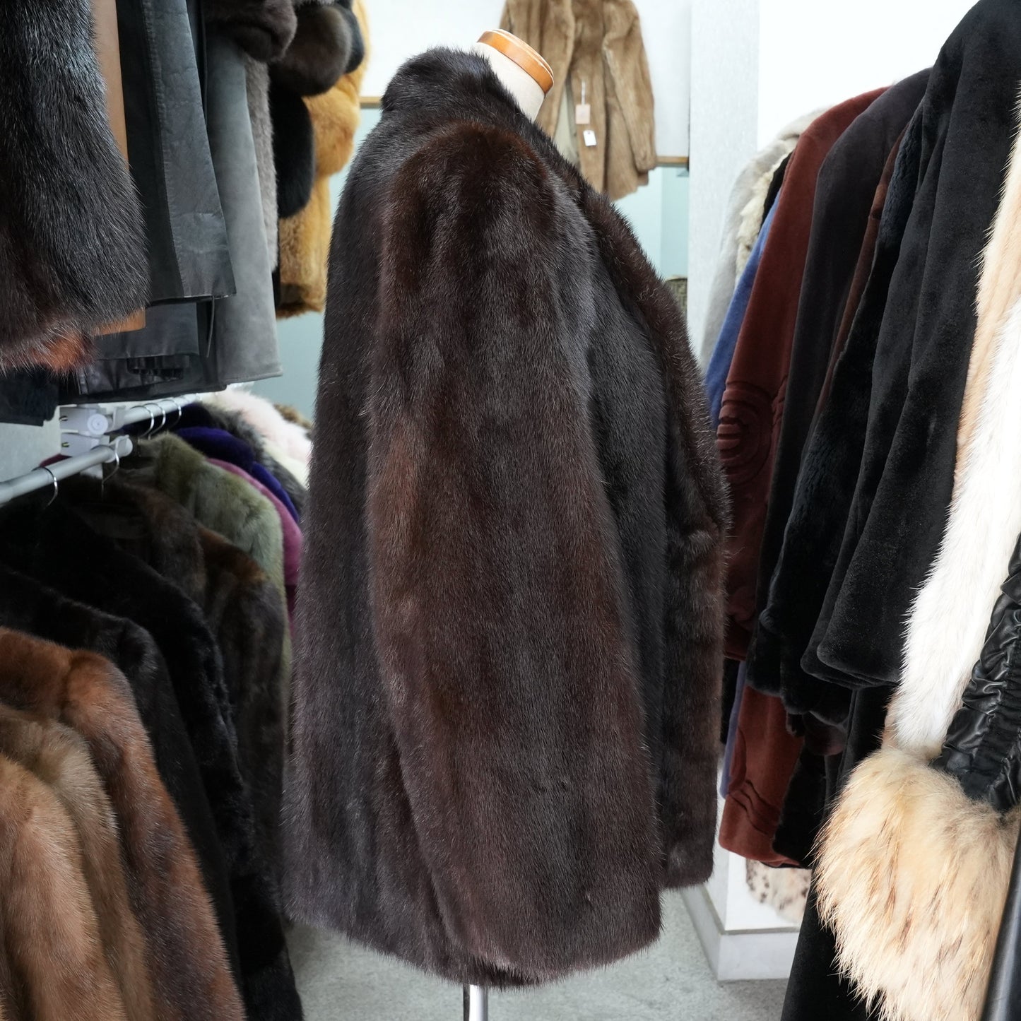 Dark Mink Jacket - Genuine Vintage Fur From Japan