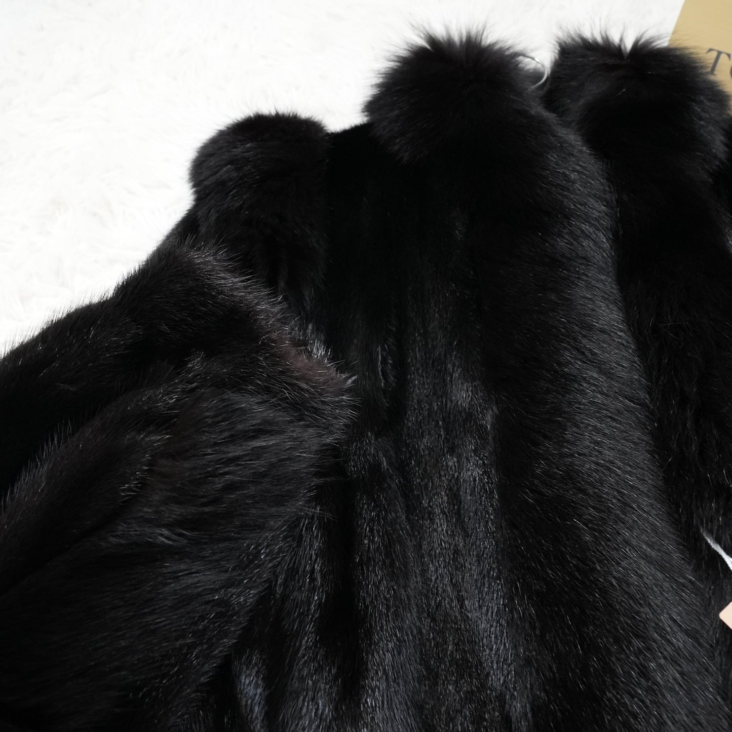 SAGA MINK & Fox Design Coat - Genuine Vintage Fur From Japan