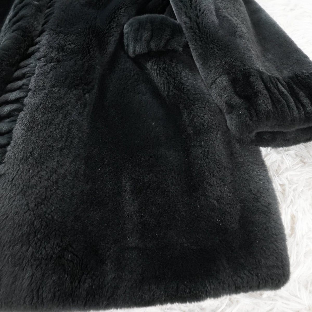 Nutria Green Dyed FUr COat Josephine - Genuine Vintage Fur From Japan