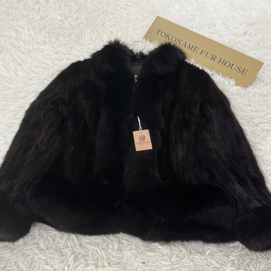 Mink and Fox Fur Jacket Vintage Fur From Japan
