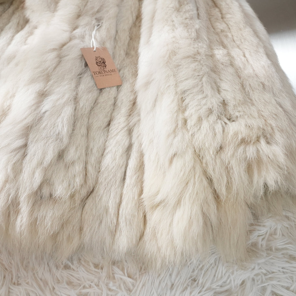 Blue Fox Fur Coat - Genuine Vintage Fur From Japan