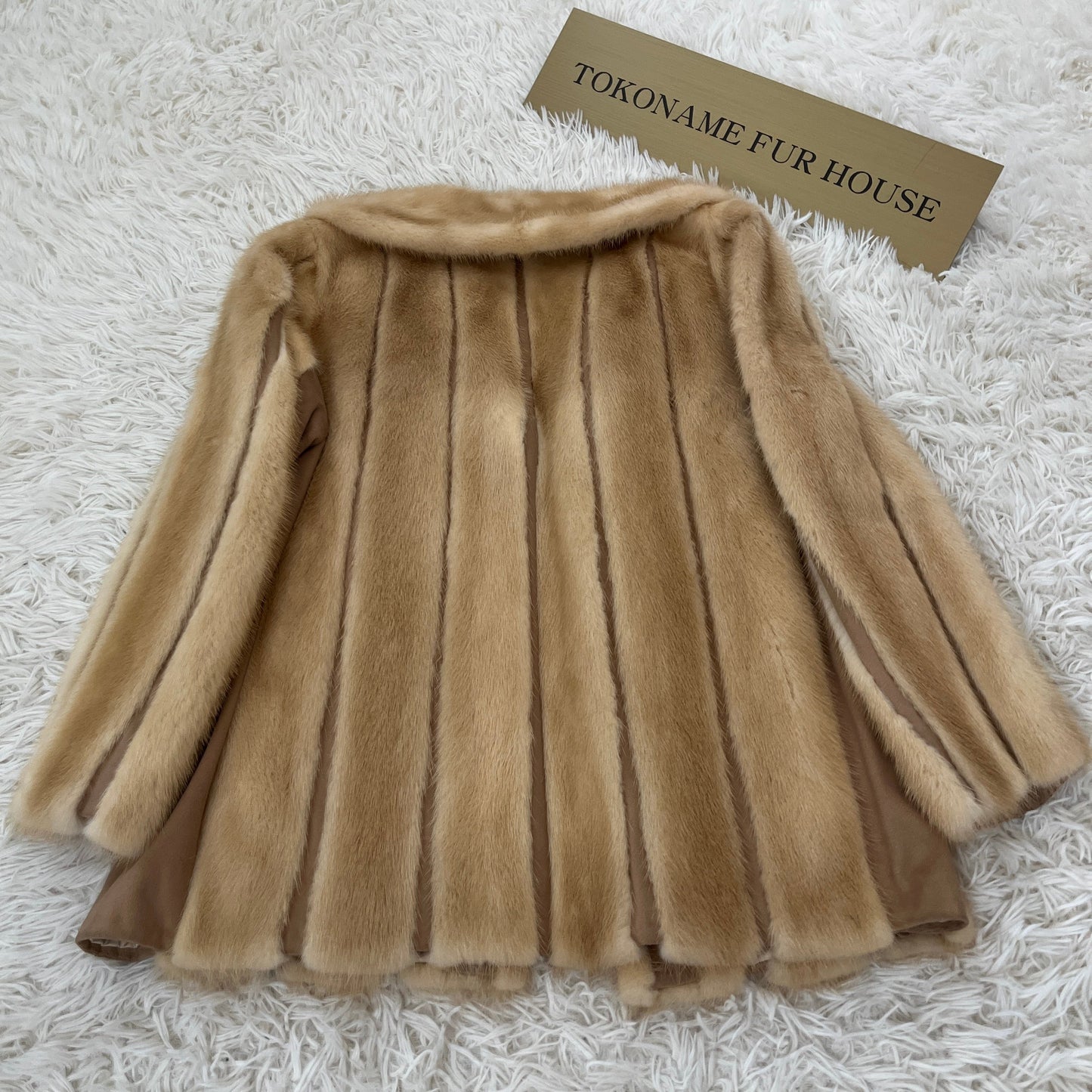 Pastel Mink Jacket Genuine Vintage Fur Japan