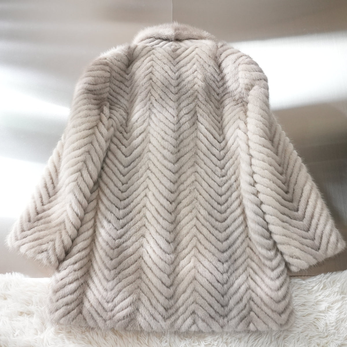 Pastel Mink Fur Coat - Genuine Vintage Fur From Japan