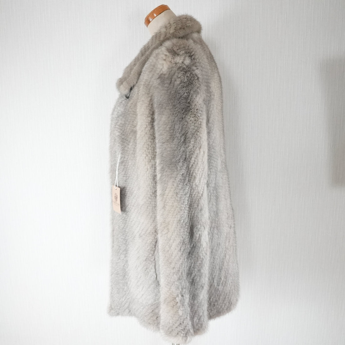 Sapphire Mink Fur yarn Jacket eff - Genuine Vintage Fur From Japan