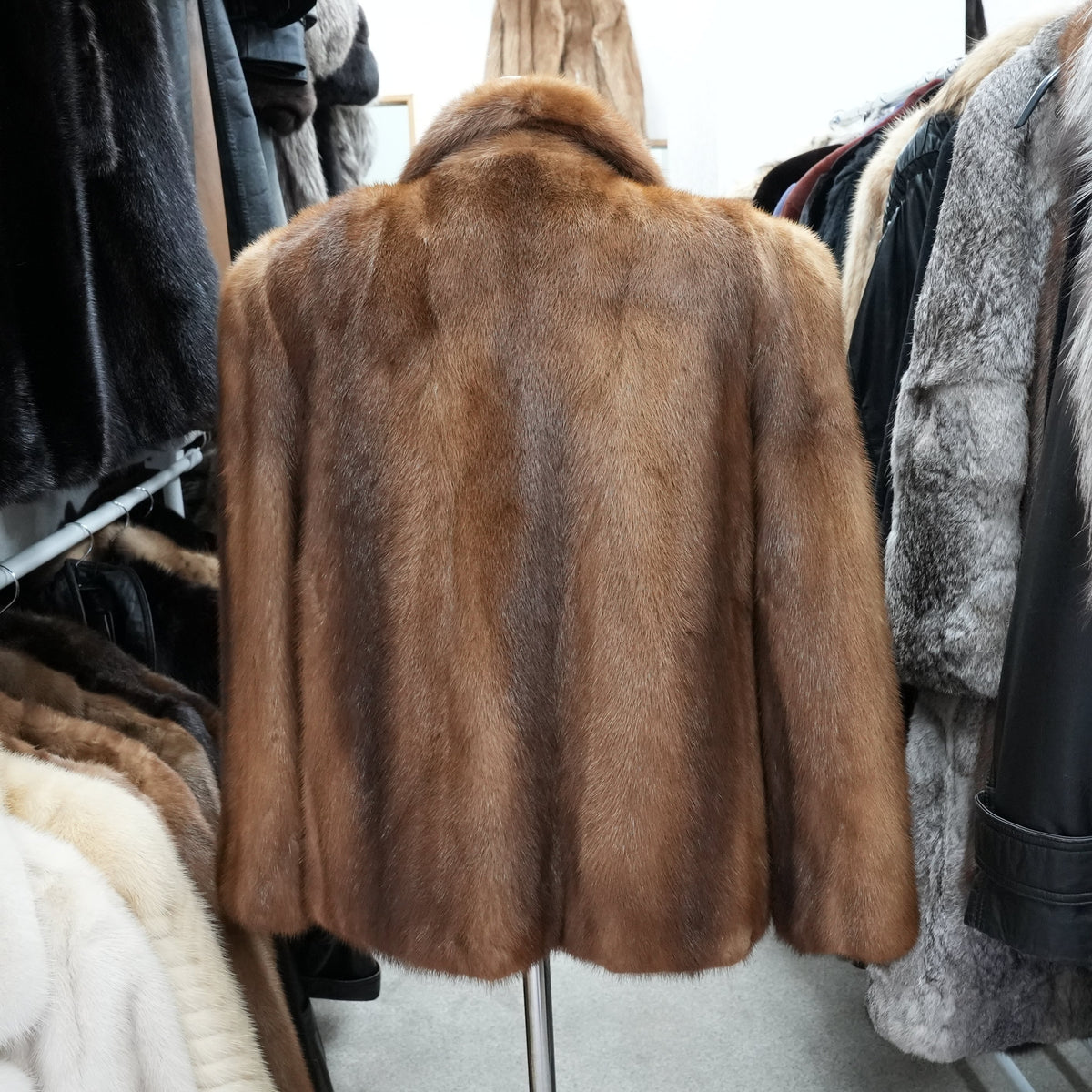 SAGA ROYAL MINK Jacket Demi Buff Mink - Genuine Vintage Fur From Japan