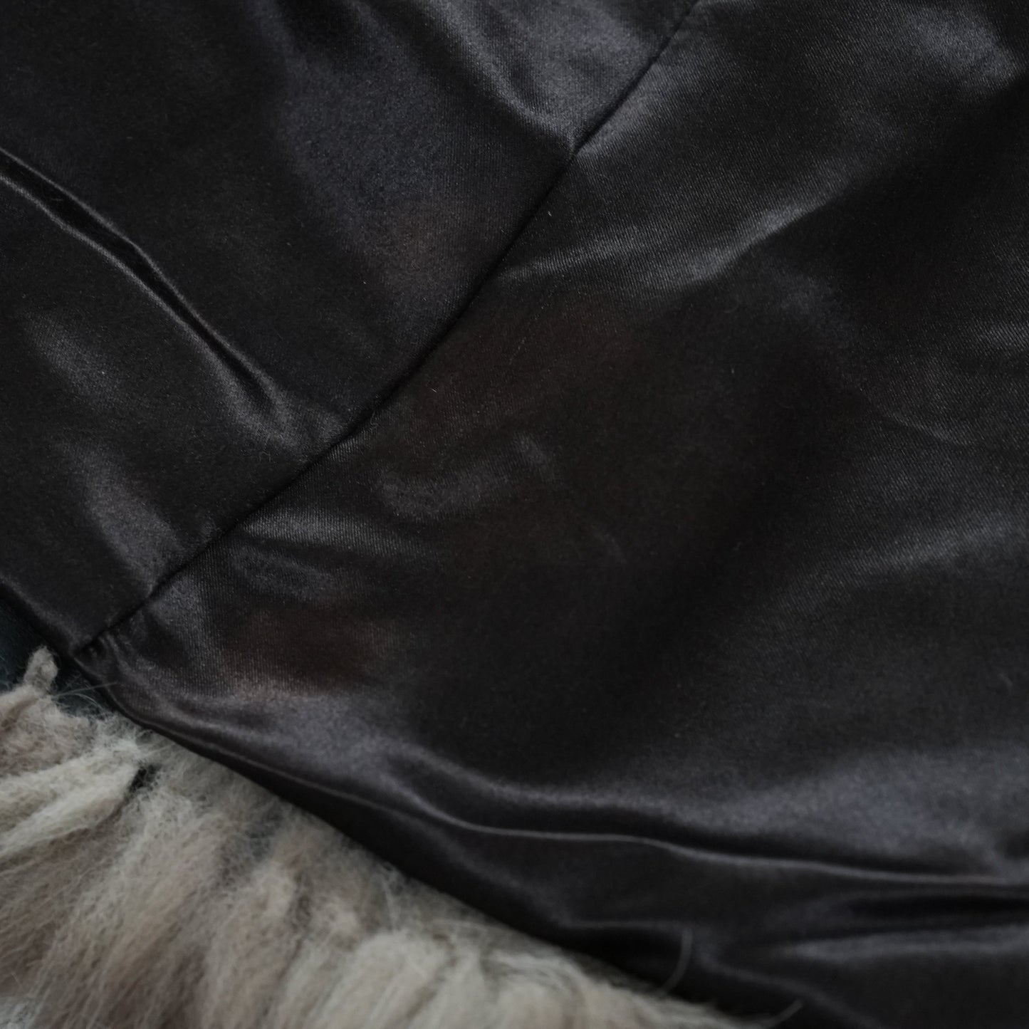 Silver Fox Long Coat - Genuine Vintage Fur From Japan